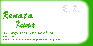 renata kuna business card